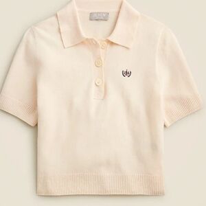 J.Crew Cashmere Limited-edition USA Swimming® cropped sweater-polo size medium